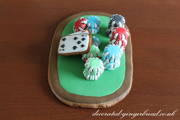 Gingerbread poker table