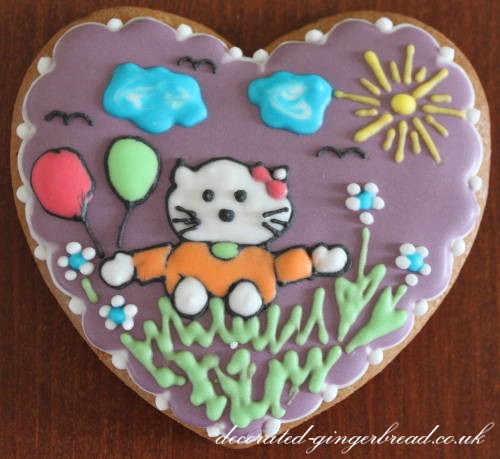 Gingerbread heart cookie