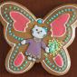 Gingerbread butterfly cookie