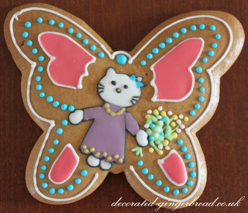 Gingerbread butterfly cookie