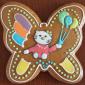 Gingerbread butterfly cookie