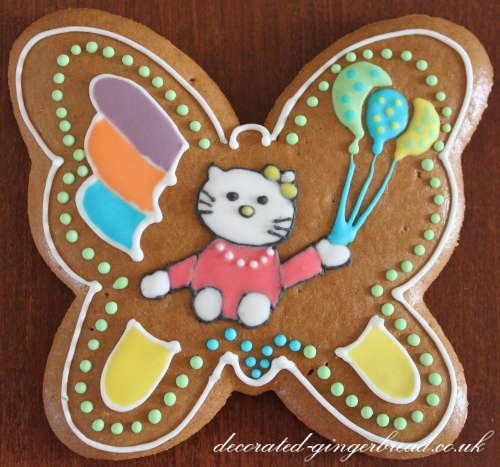 Gingerbread butterfly cookie