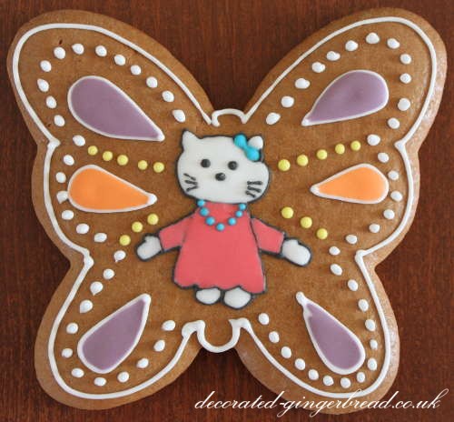 Gingerbread butterfly cookie