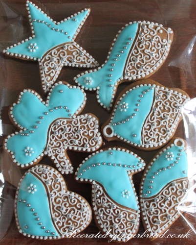 Handmade Christmas gingerbread biscuits