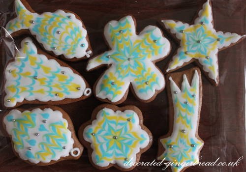 Handmade Christmas gingerbread biscuits