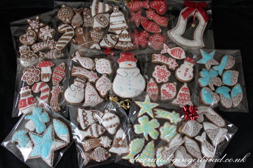 Handmade Christmas gingerbread biscuits