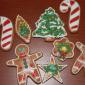 Handmade Christmas gingerbread biscuits