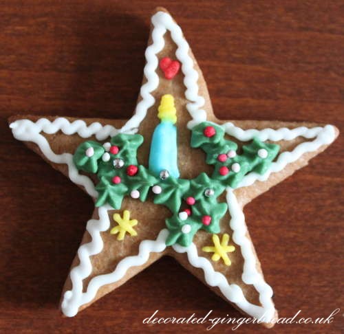 Handmade Christmas gingerbread star