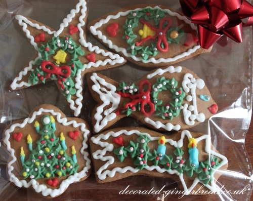 Handmade Christmas gingerbread biscuits