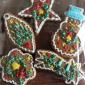 Handmade Christmas gingerbread biscuits