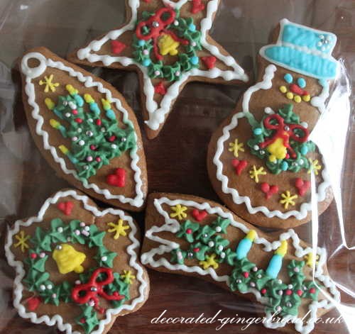 Handmade Christmas gingerbread biscuits