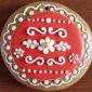 Handmade Christmas gingerbread decoration