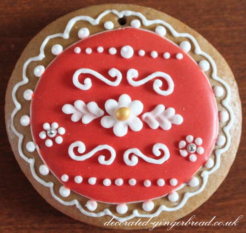 Handmade Christmas gingerbread decoration