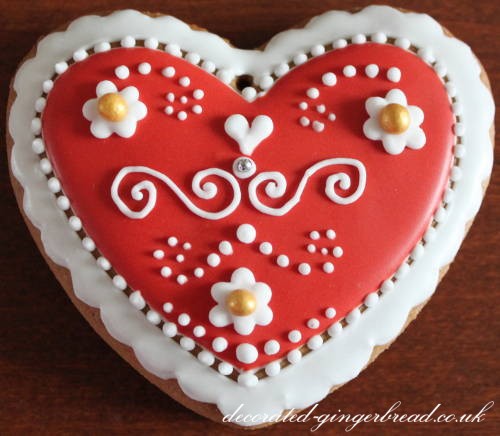 Handmade Christmas gingerbread decoration