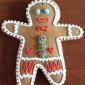 Handmade Christmas gingerbread man