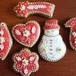 Handmade Christmas gingerbread decoration