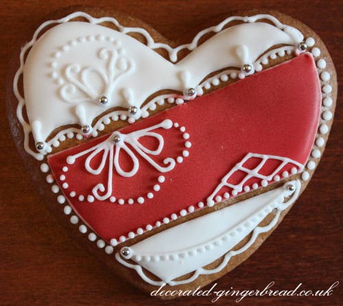 Handmade Christmas gingerbread decoration