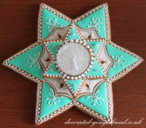 Handmade Christmas gingerbread star