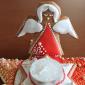 Handmade christmas gingerbread decoration