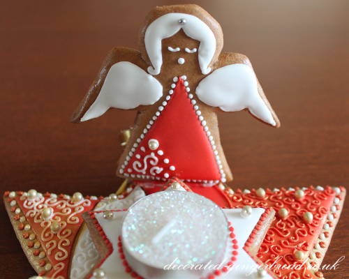 Handmade christmas gingerbread decoration