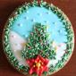 Christmas tree gingerbread decoration