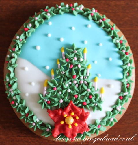 Christmas tree gingerbread decoration