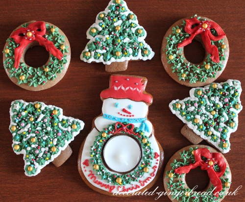 Christmas tree gingerbread decoration