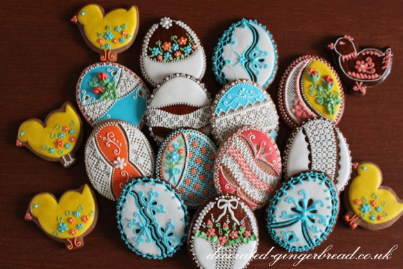 Decorated easter eggs