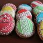 Decorated egg biscuits