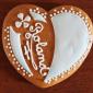 Edible wedding favour heart