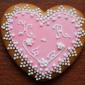 Edible wedding favour heart