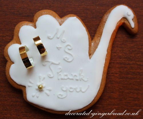 Edible wedding favour - Swan