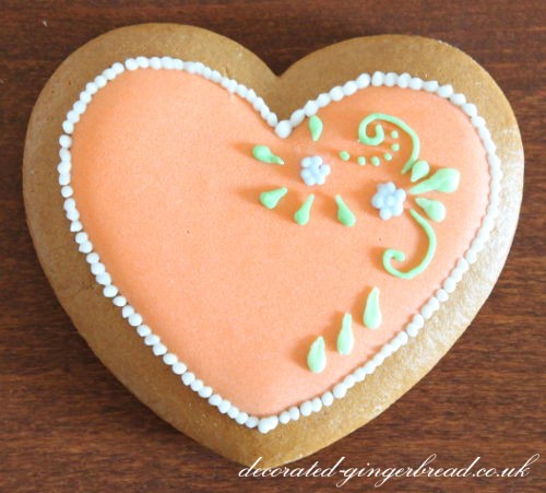 Edible wedding favour heart