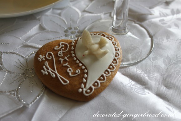 Gingerbread heart biscuit