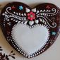 Wedding favour heart cookie