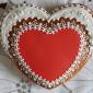 Wedding favour heart biscuit