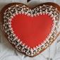 Wedding favour heart cookie