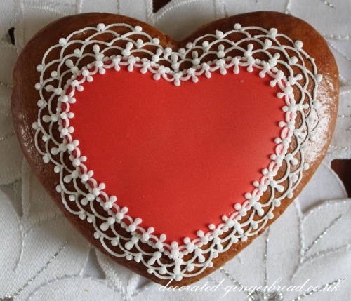 Wedding favour heart cookie