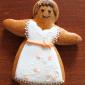 Gingerbread man wedding favour biscuit