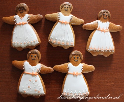 Gingerbread man wedding favour